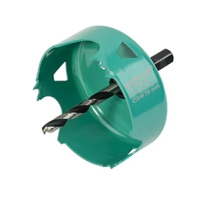 Afbeelding van wolfcraft Carbonstalen gatenzaag, Ø 76 mm I 5970000 Voor het installeren van elektra en sanitair in hout afwerkplaten