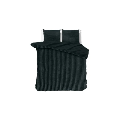 Afbeelding van Dekbedovertrek Teddy 2 Persoons 200x200 Sleeptime Zwart