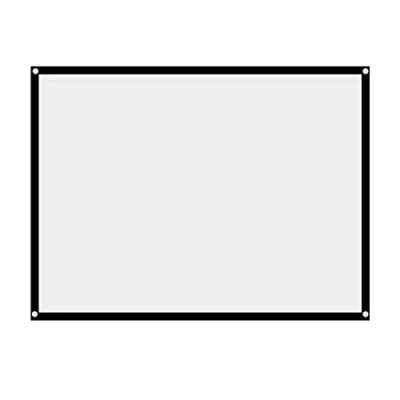 Afbeelding van Sonew 4: 3 opvouwbaar projectiescherm, gordijn voor eenvoudige installatie en gebruik van de projector, geschikt thuisbioscoop projectiescherm buiten (72 inch)