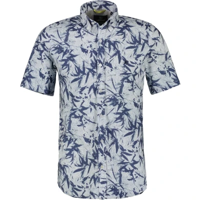 Afbeelding van Lerros Korte mouw Overhemd 2332185 444 TRAVEL BLUE (Maat: L)