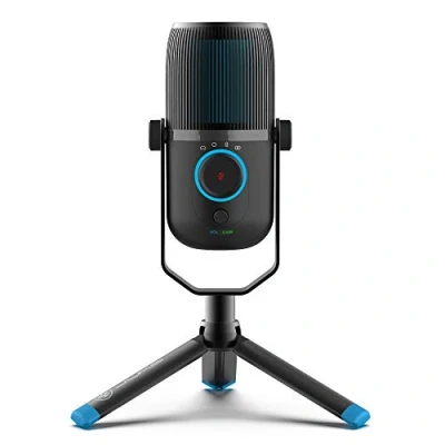 Afbeelding van JLab Talk usb microfoon Plug and Play met C, 4 directionele patroon modes, volumeregeling en snelle demping, voor streamen, podcasting gaming