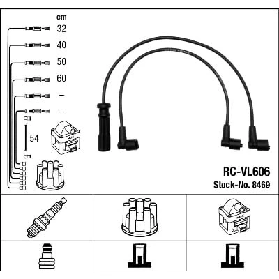 Afbeelding van Bougiekabelset NGK 8469