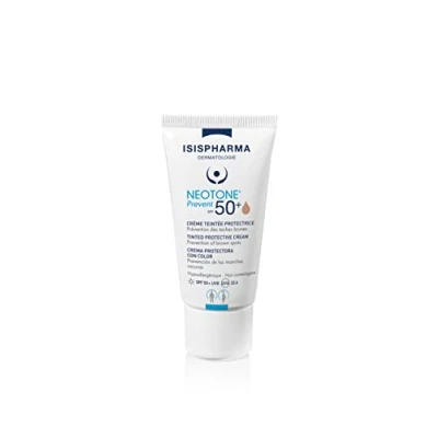 Afbeelding van ISISPHARMA NEOTONE Prevent SPF 50+ Beschermende Getinte Crème Tegen UV, UVB, Blauw Licht Zonfilters Geschikt voor Gevoelige Huid &amp; Zwangere Vrouwen Gemaakt in Frankrijk