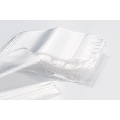 Afbeelding van 100 zakjes met ritssluiting transparant 50 micron maten naar keuze (100 x 250 mm)