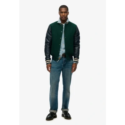 Afbeelding van Superdry College Bomberjacks, Heren, Maat: Medium, Pine green