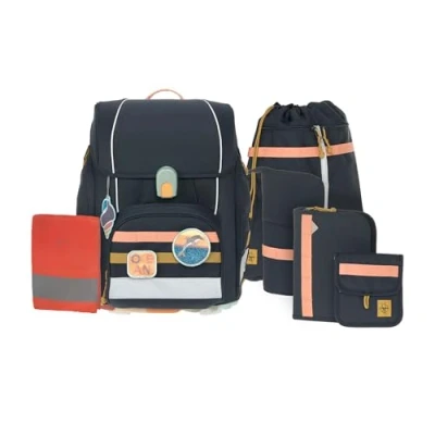 Afbeelding van LÄSSIG Ocean School Set Boxy Uniek donkerblauw Editie