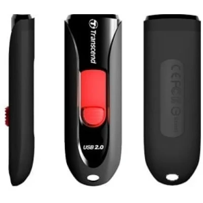 Afbeelding van Transcend Ts32Gjf590K Jetflash 590 Usb 2.0 Flash Drive, Zwart, 32Gb