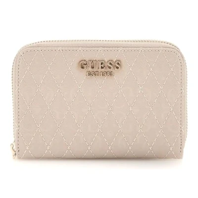 Afbeelding van GUESS Portemonnee Betula SLG Medium Zip Around Wallet Taupe