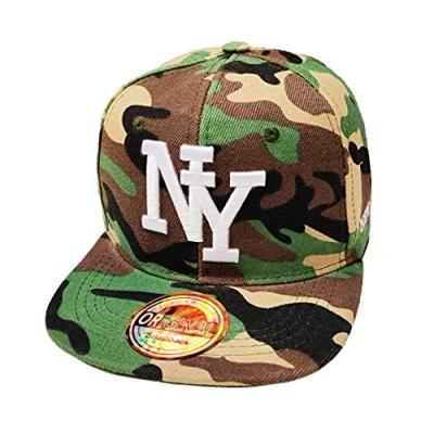 Afbeelding van J26 Kids Snapback USA Cap Teenie Baseballcap Trucker Cappy Sport NY, camouflage, One size