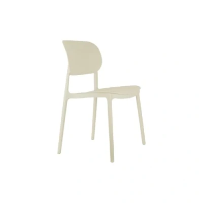 Afbeelding van Leitmotiv Stoel Cheer Gebroken Wit 49x42x81.5cm 2 stuks Scandinavisch