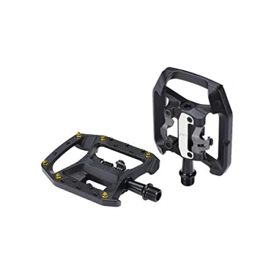 Afbeelding van BBB Cycling Fietspedalen DualChoice Trail Stads Racefiets &amp; MTB Set BPD 62 Mat Zwart 90 x 100 mm