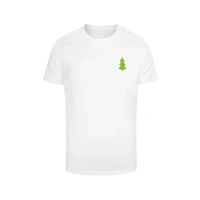 Afbeelding van Merchcode Christmas Vibes Tshirt print, Heren, Maat: Large, White