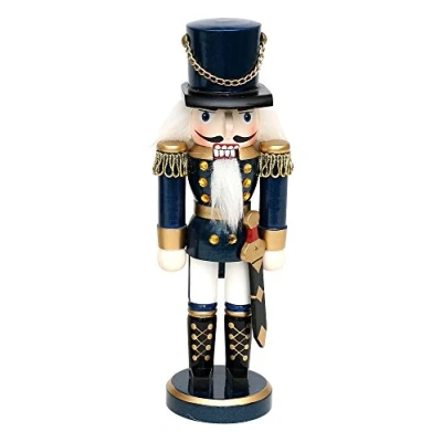 Afbeelding van Dekohelden24 Notenkraker soldaat in blauw klassiek, ca. 20 cm 520218
