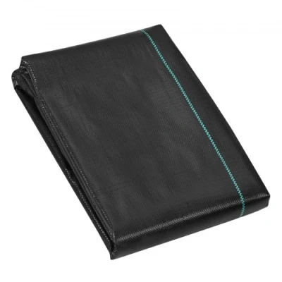 Afbeelding van VEVOR Onkruidbestrijding Tuindoek 1.2*30.5m 108g/m2 Pp Opritdrainagedoek Voor Opritstabilisatie, Tuinbouw, Landbouw En Drainage Zwart