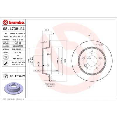 Afbeelding van Brembo Remschijf 08.4738.21