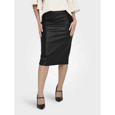Afbeelding van JDY Jdysoya MIDI Skirt Kokerrok, Dames, Maat: Large, Black