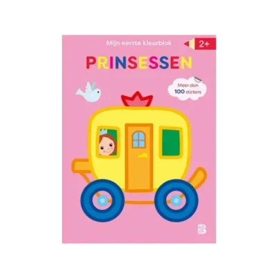 Afbeelding van Mijn allereerste kleurblok met stickers Prinsessen (Paperback)