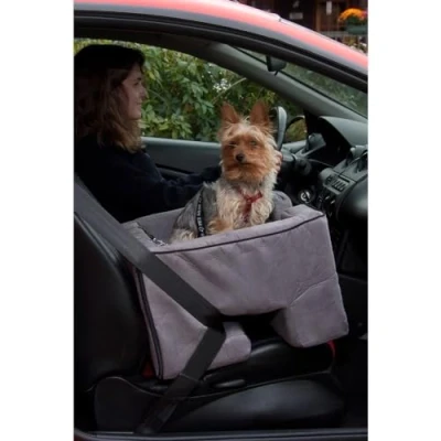 Afbeelding van Pet Gear Lookout Booster autostoeltje, afneembaar comfortkussen, veiligheidssnoer inbegrepen, installeert in seconden, geen gereedschap nodig, 2 maten, 3 kleuren