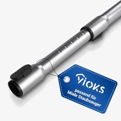 Afbeelding van VIOKS Telescopische stofzuigerbuis, vervanging voor Mumbi еle 10615280 &amp; 10275580 met aansluiting Ø 35 mm verlengbuis geschikt alle Miele stofzuigers zoals S8340 S8360 S8730 C1 C2 C3 Complete