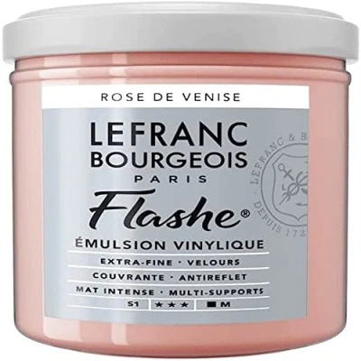 Afbeelding van Lefranc Bourgeois 300640 Flashe acryl en vinylverf, lichtecht, dekkend bestand tegen veroudering 125ml Pot, Venetian Pink