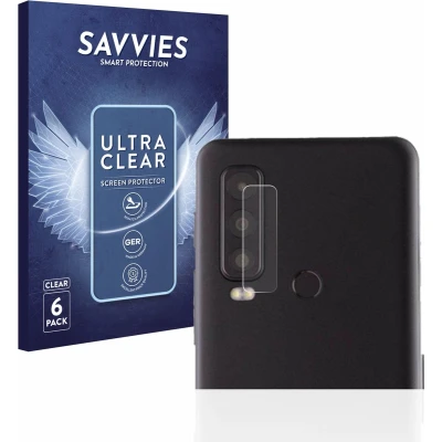 Afbeelding van Savvies (6 Stuks) Schermbeschermer voor Caterpillar Cat S75 (ALLEEN Camera Lens) Screen Protector Ultra Transparant