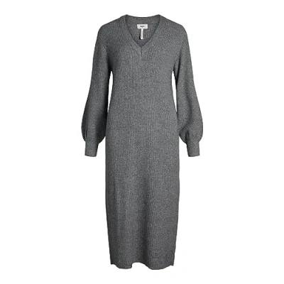 Afbeelding van Object Objmalena Gebreide jurk Medium grey, Dames, Maat: Large, grey