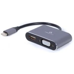 Afbeelding van Cablexpert Gmb Adapter Usb C &gt;Hdmi En Vga