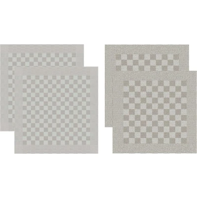 Afbeelding van Combiset DDDDD Barbeque Taupe 2 Keukendoeken + Theedoeken 60 x 65 cm