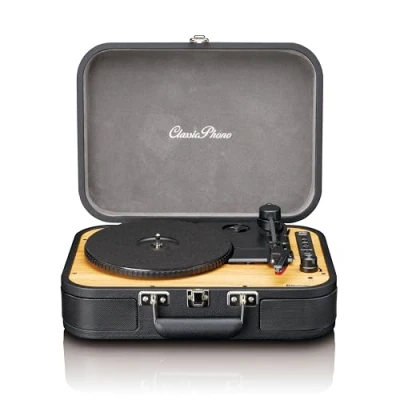 Afbeelding van CLASSIC PHONO TT 116BK Retro Bluetooth® platenspeler met ingebouwde speakers Zwart