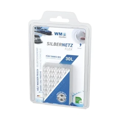 Afbeelding van WM aquatec Zilvernet voor waterconservering zoetwatertanks tot 30 liter, conserveert in totaal 3.500 liter water door de automatische dosering van zuivere zilverionen, Made Germany