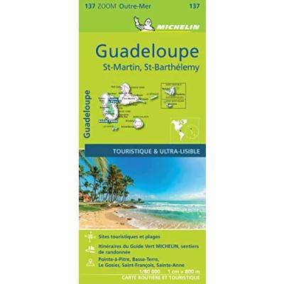 Afbeelding van GUADELOUPE 11137 CARTE ZOOM MICHELIN KAART: Map