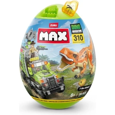 Afbeelding van Max Build More Dino Adventure T Rex Attack (304 stuks) Building Bricks Toys for Kids 5+ Create Dinos Voertuigen en meer Unbox Discover