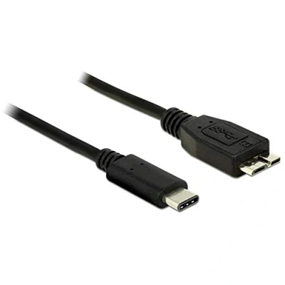 Afbeelding van USB Micro B naar C kabel USB3.1 Gen 2 tot 3A / zwart 1 meter