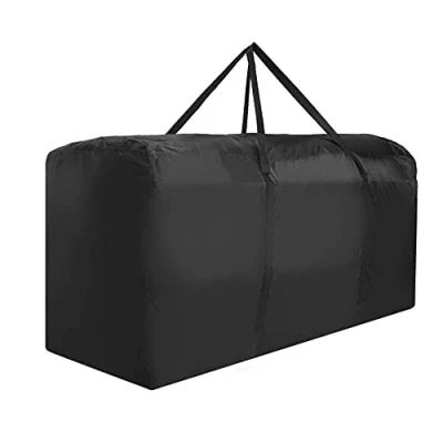Afbeelding van Ihomepark Opbergtas voor terrasstoelen, XL, 68 x 76 50 cm (l b h), tuinmeubilair, kussen, waterdichte tas met handvat en rits, 173 51
