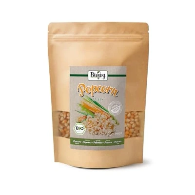 Afbeelding van Biojoy BIO Popcorn maïs (1 kg), ongezoet en ongezouten, voor een popcornmachine