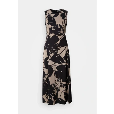 Afbeelding van Marc O&#039;Polo dames Maxi jurk met bloemenprint in de kleur Zwart, maat: 34