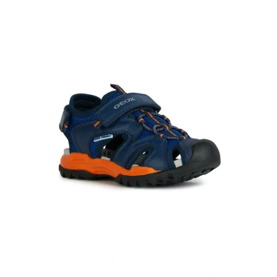Afbeelding van Geox Borealis Outdoorsandalen voor kinderen, Maat: 34, Royal orange Kunststof/ textiel