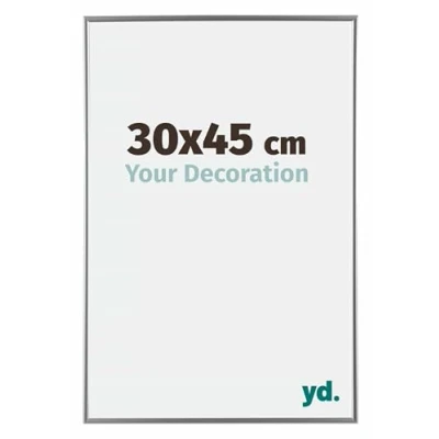 Afbeelding van Fotolijst 30x45cm Zilver Hoogglans Kunststof Evry