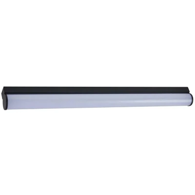 Afbeelding van Lucande LED badkamer wandlamp Vilmara, zwart, metaal, IP44