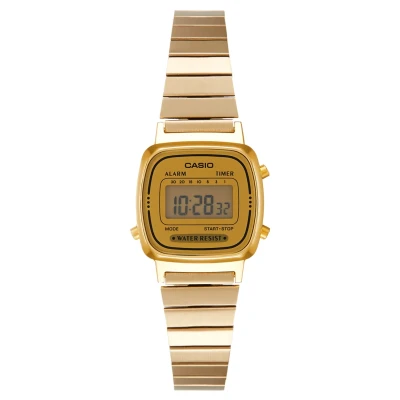 Afbeelding van Casio LA670WEGA 9EF Vintage horloge Digitale horloges Goudkleur