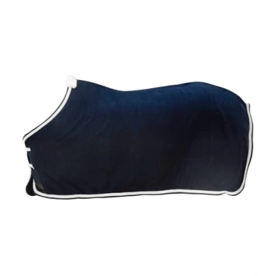 Afbeelding van Kentucky Horsewear Zweetdeken fleece gevlochten touw marine 125 5&#039;9