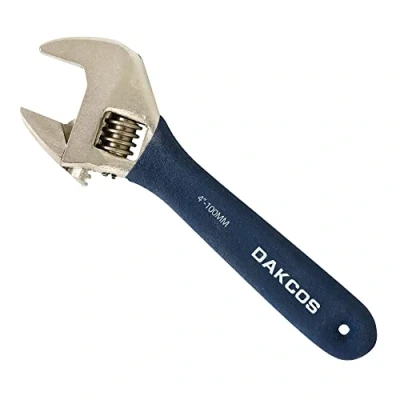 Afbeelding van DAKCOS verstelbare steeksleutel met zachte handgreep 4 inch (100 mm)