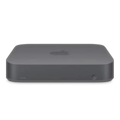 Afbeelding van elago Siliconen Hoesje voor Mac mini Compatibel met Apple M2, M2 Pro [2023] M1 [2020] [2018], Uitgesneden Ontwerp (Doorschijnend Donkergrijs)