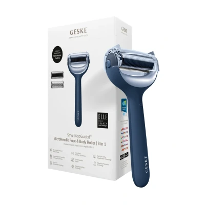 Afbeelding van Geske Microneedle FACE BODY Roller 8 IN 1 Smartappguided Huidverzorgingstool, Maat: One Size, Midnight