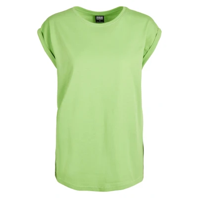 Afbeelding van Urban Classics Extended Shoulder Tshirt basic, Dames, Maat: 4XL, Ghostgreen