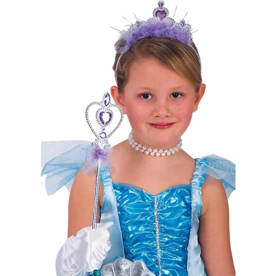 Afbeelding van Carnival Toys Accessoireset Prinses Meisjes Zilver/paars 2 delig