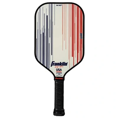 Afbeelding van Franklin Sports Pro Pickleball Paddles Signature Series Paddle met MaxGrit Oppervlak USA (USAPA) Goedgekeurd Toernooi 16mm Polypropyleen Core Wit