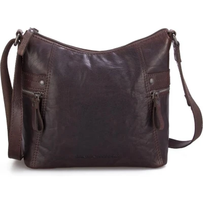 Afbeelding van Spikes &amp; Sparrow Crossbody Schoudertas Donker Bruin