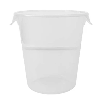 Afbeelding van Ronde opslagcontainer 7,6 ltr, Rubbermaid, model: VB 005724, 12 stuks per verpakking, transparant