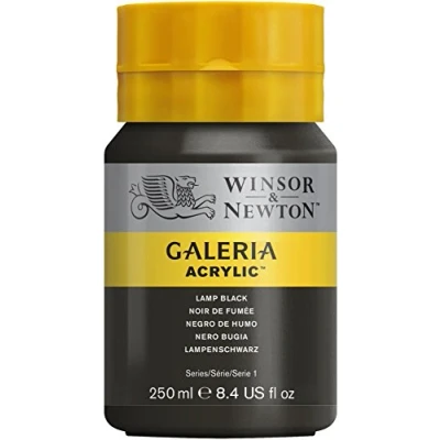 Afbeelding van Winsor &amp; Newton Galeria Acrylverf 250ml Lamp Black